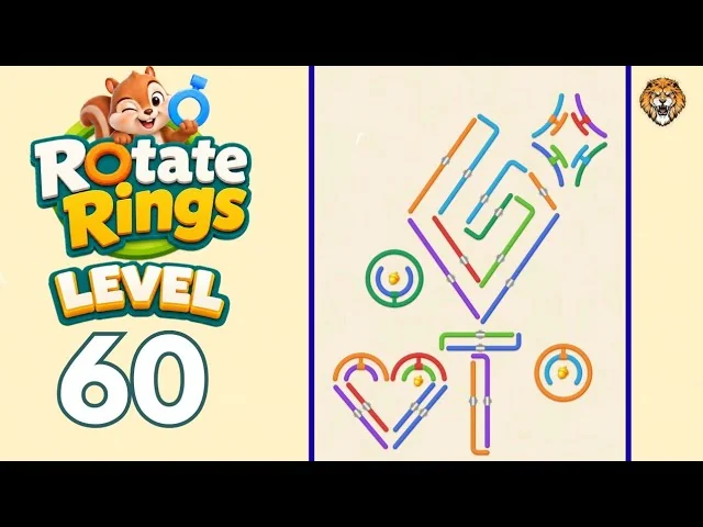 Rotate Rings Level 60 board