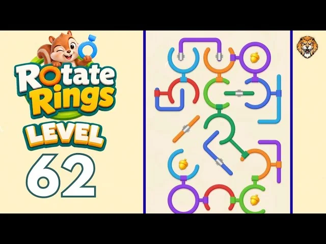 Rotate Rings Level 62 board