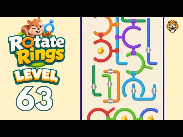 Rotate Rings Level 63 board