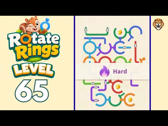 Rotate Rings Level 65 board