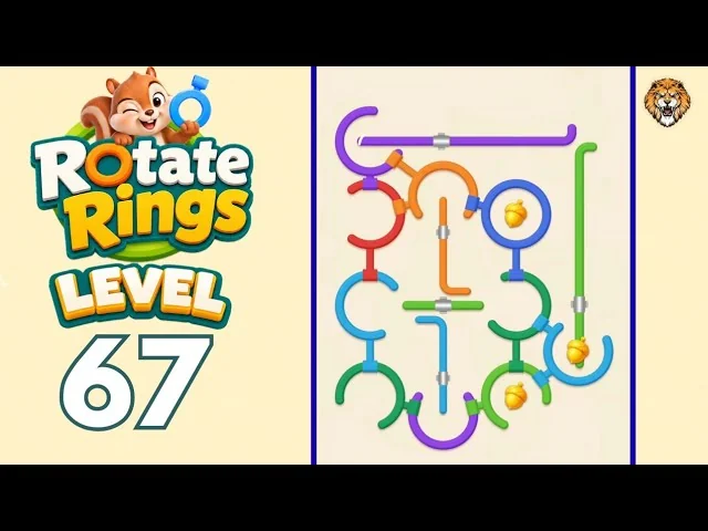 Rotate Rings Level 67 board