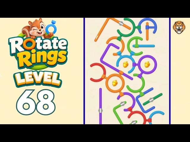 Rotate Rings Level 68 board