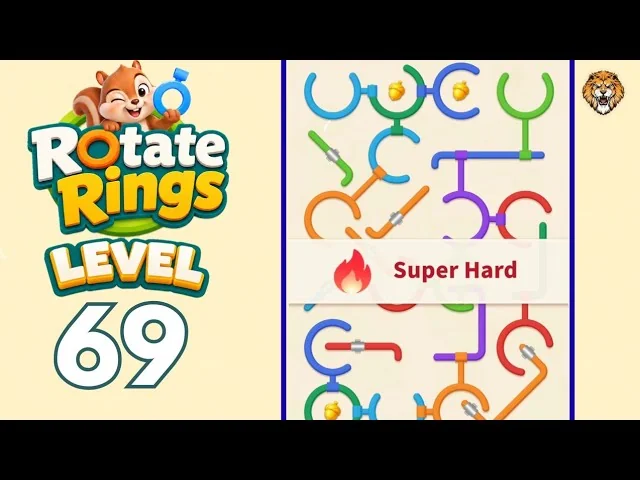 Rotate Rings Level 69 board