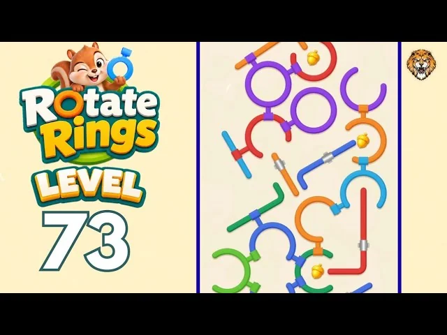 Rotate Rings Level 73 board