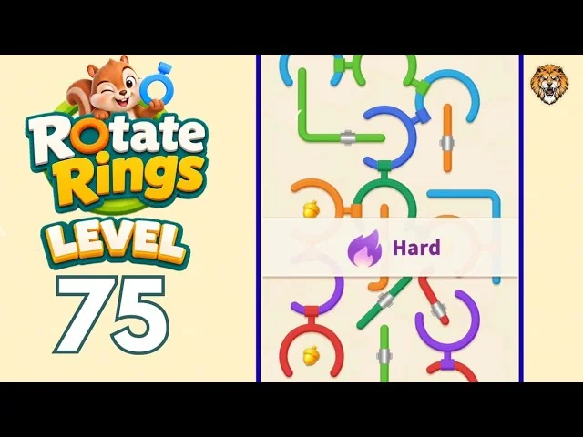 Rotate Rings Level 75 board