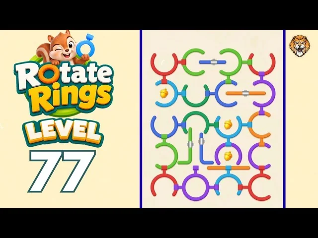 Rotate Rings Level 77 board