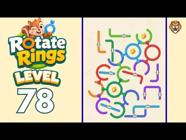 Rotate Rings Level 78 board