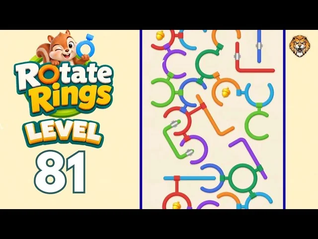 Rotate Rings Level 81 board