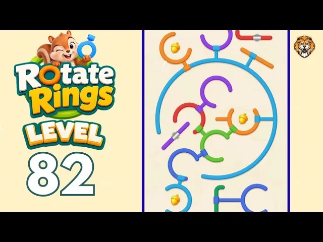 Rotate Rings Level 82 board