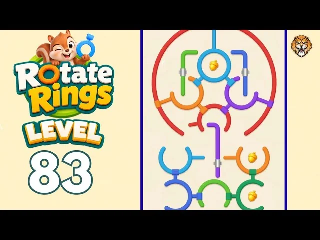 Rotate Rings Level 83 board