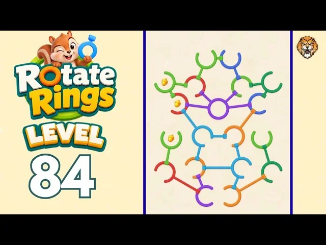Rotate Rings Level 84 board