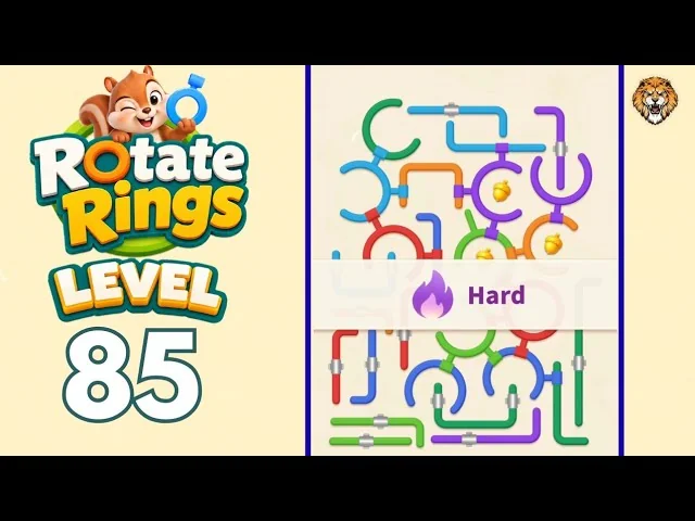 Rotate Rings Level 85 board