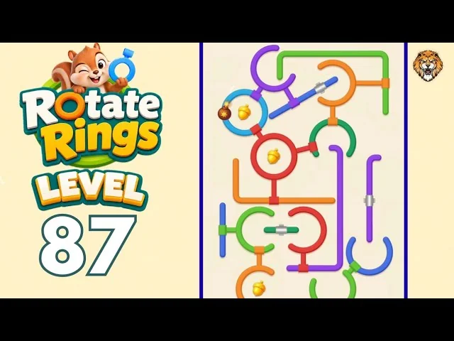 Rotate Rings Level 87 board