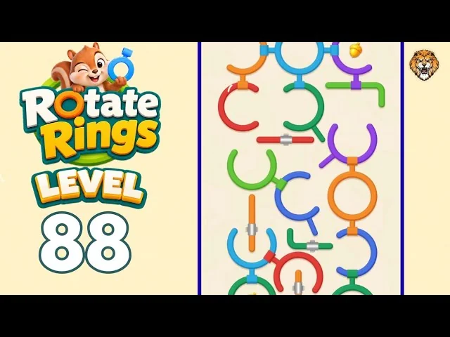 Rotate Rings Level 88 board
