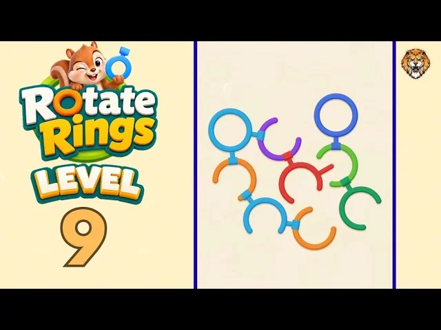 Rotate Rings Level 9 board