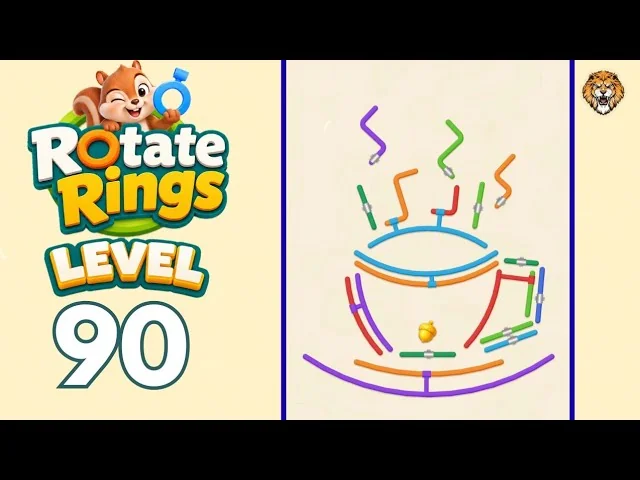 Rotate Rings Level 90 board