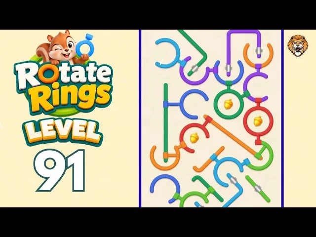 Rotate Rings Level 91 board