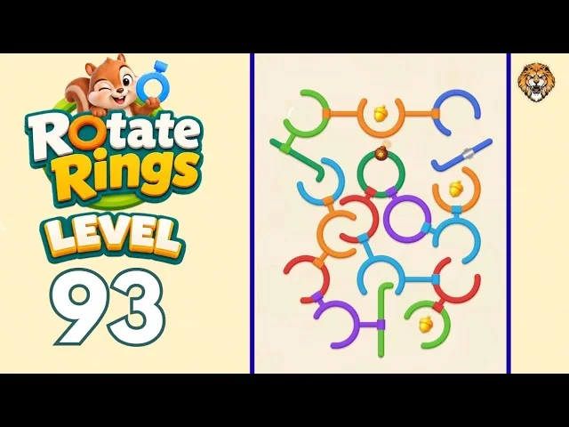 Rotate Rings Level 93 board