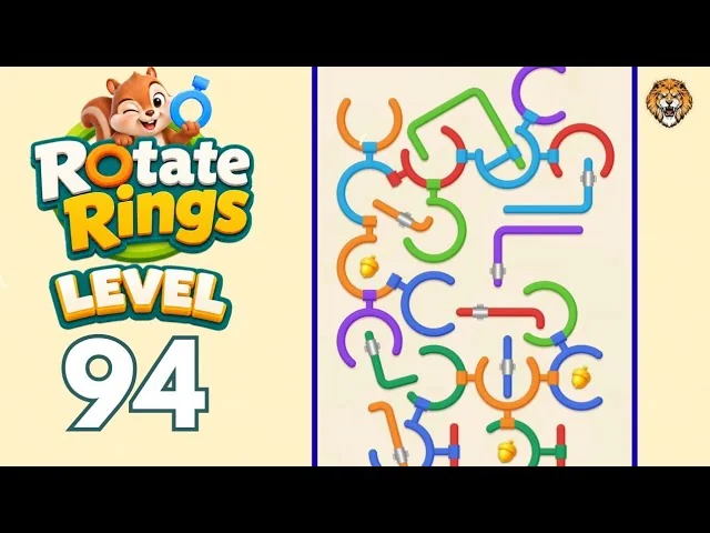 Rotate Rings Level 94 board