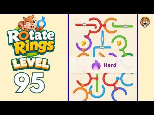 Rotate Rings Level 95 board