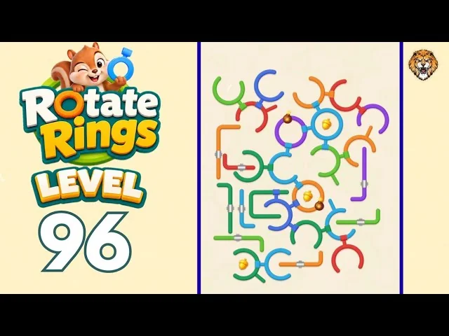 Rotate Rings Level 96 board