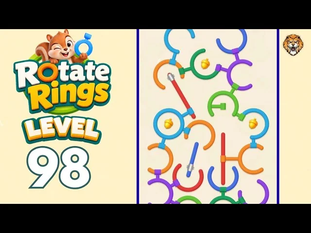 Rotate Rings Level 98 board