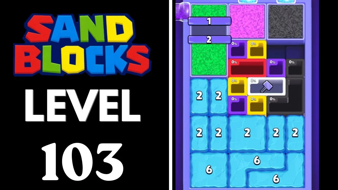 Sand Blocks Level 103 board