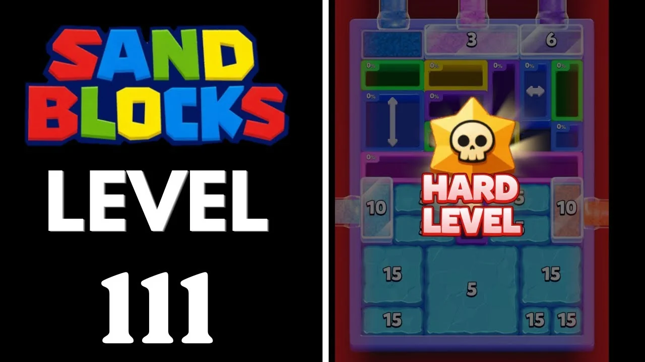 Sand Blocks Level 111 board layout