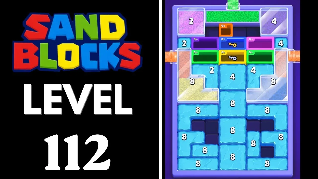 Sand Blocks Level 112 board layout