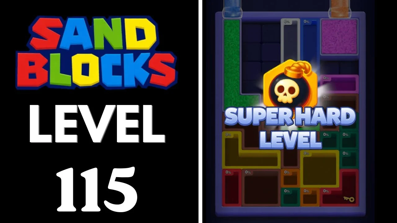 Sand Blocks Level 115 board layout