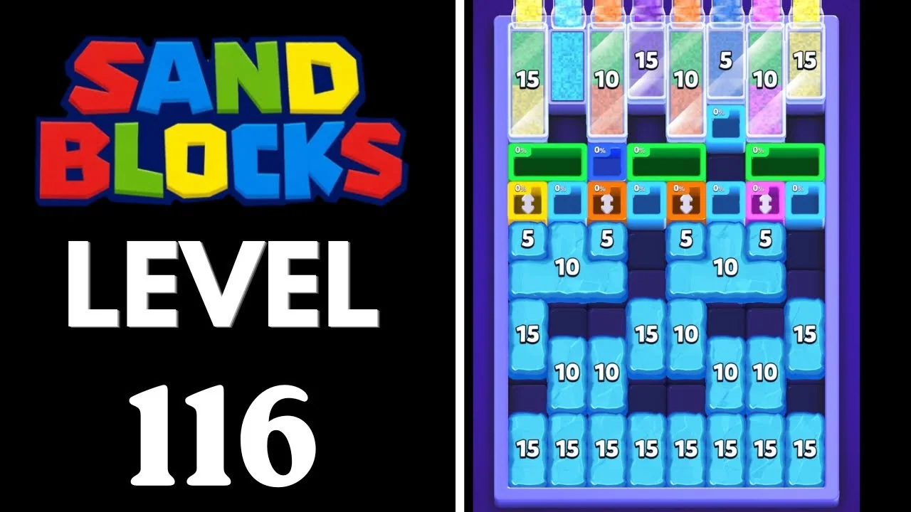 Sand Blocks Level 116 board layout