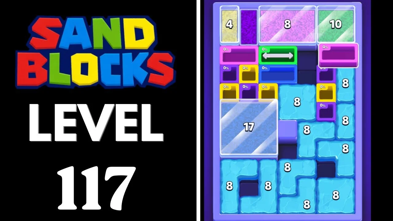 Sand Blocks Level 117 board layout