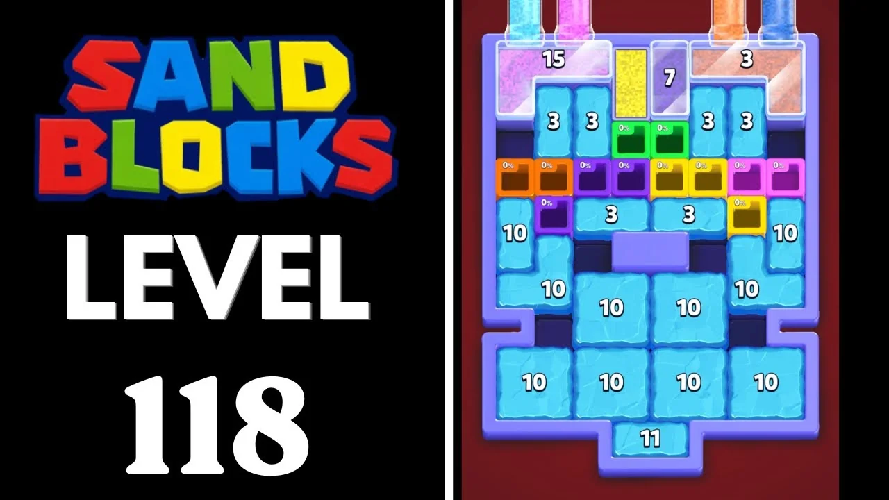 Sand Blocks Level 118 board layout