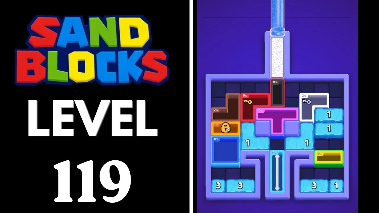 Sand Blocks Level 119 board layout