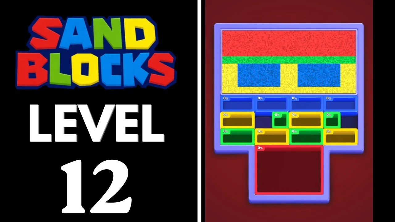 Sand Blocks Level 12 board