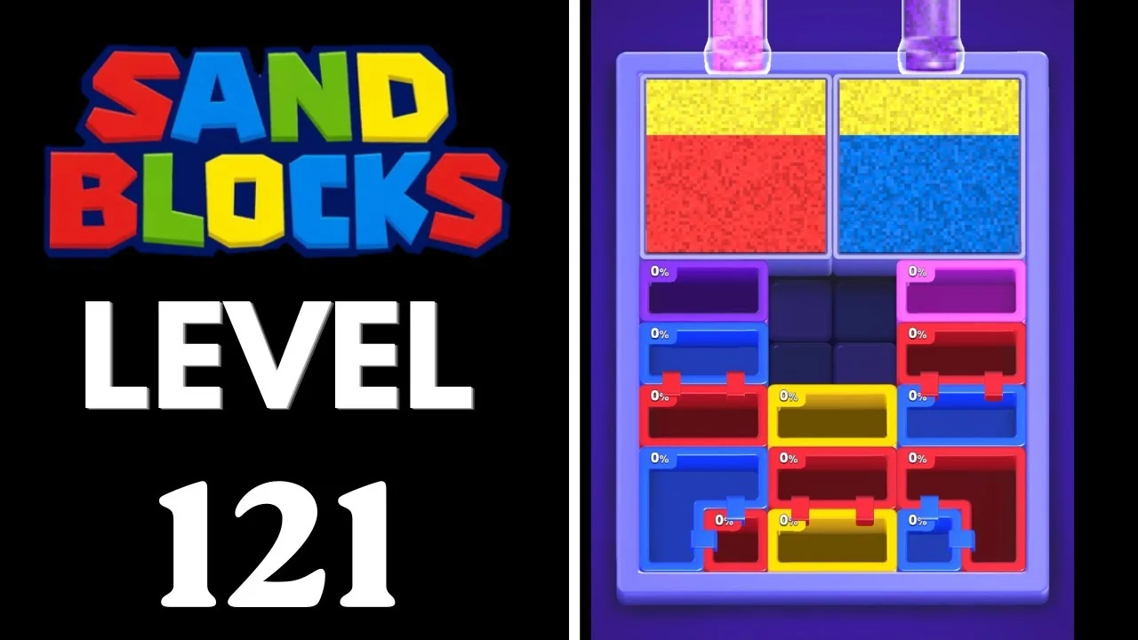 Sand Blocks Level 121 board layout