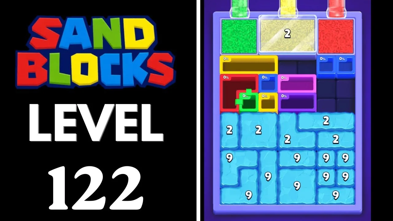 Sand Blocks Level 122 board layout