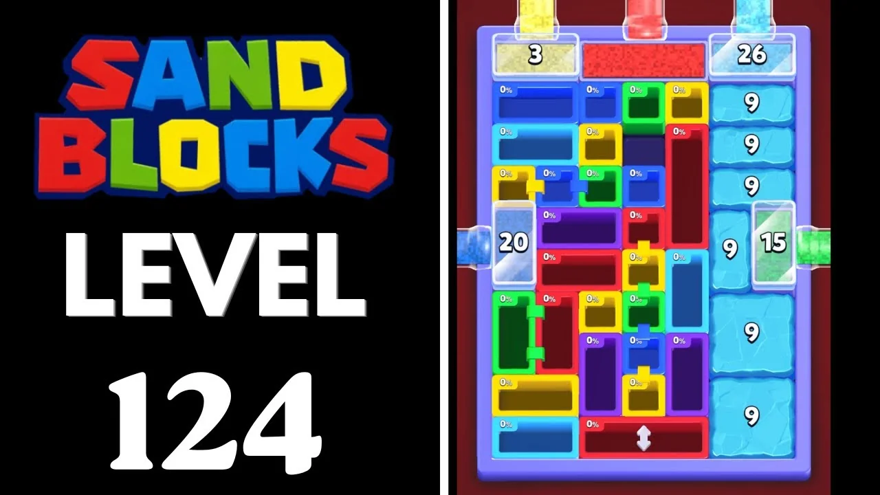 Sand Blocks Level 124 board layout