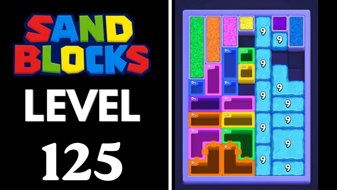 Sand Blocks Level 125 board layout