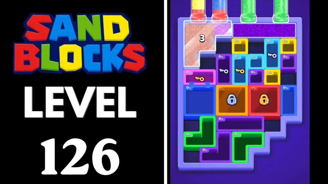Sand Blocks Level 126 board layout