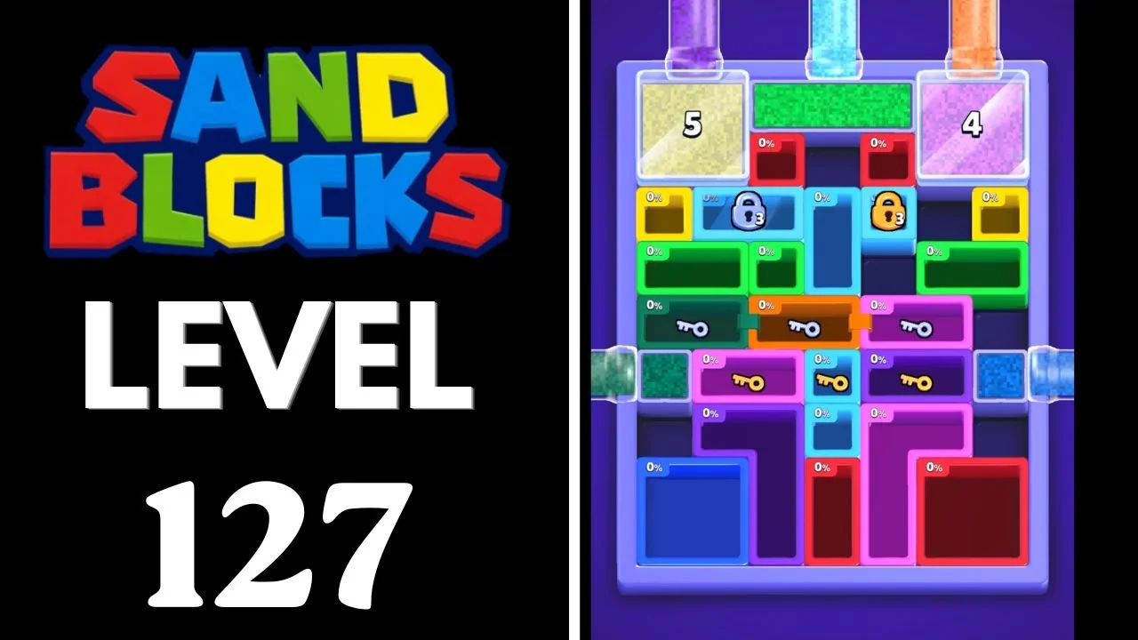 Sand Blocks Level 127 board layout