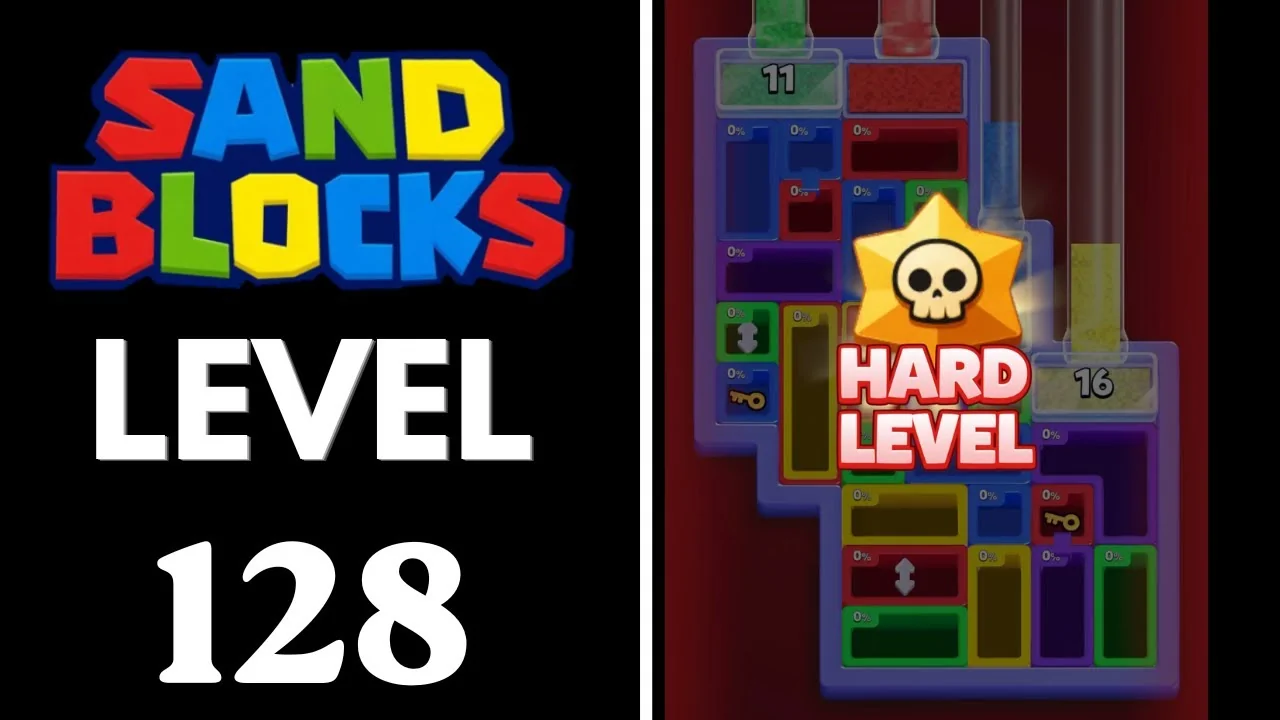 Sand Blocks Level 128 board layout