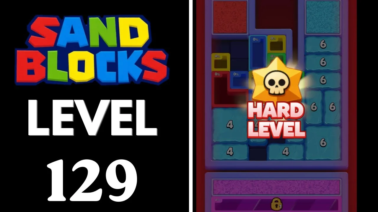 Sand Blocks Level 129 board layout