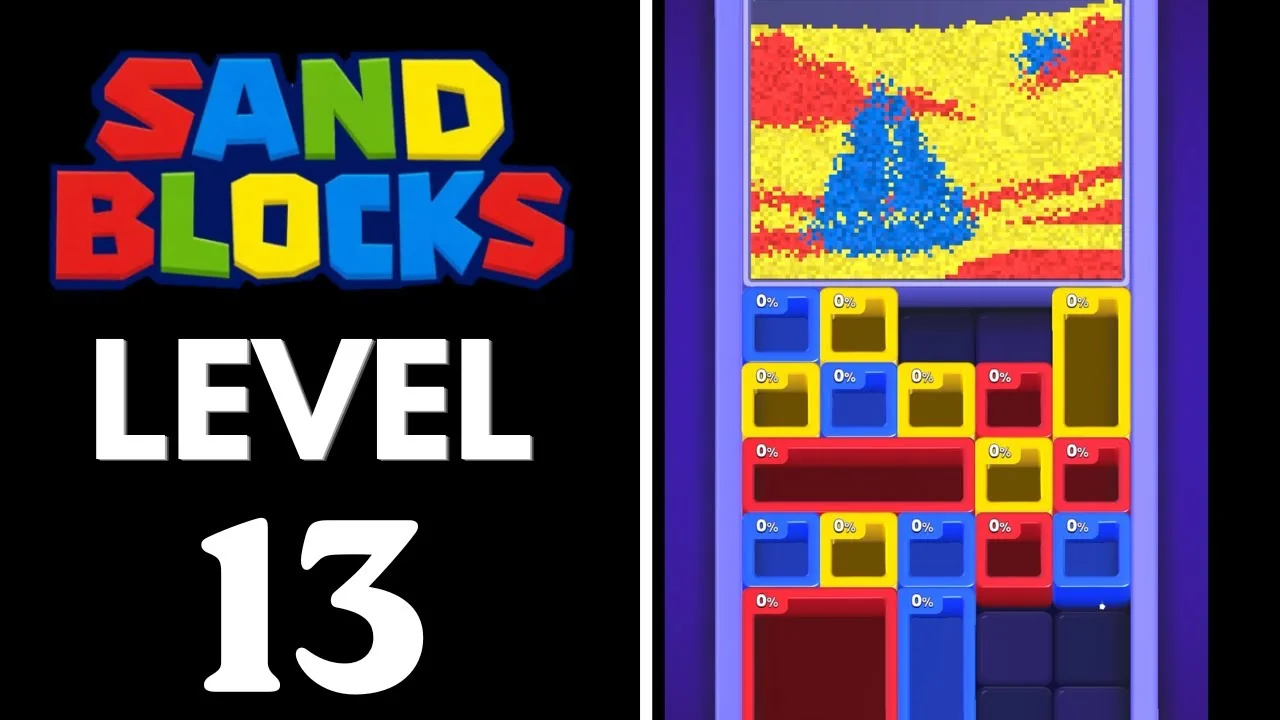 Sand Blocks Level 13 board