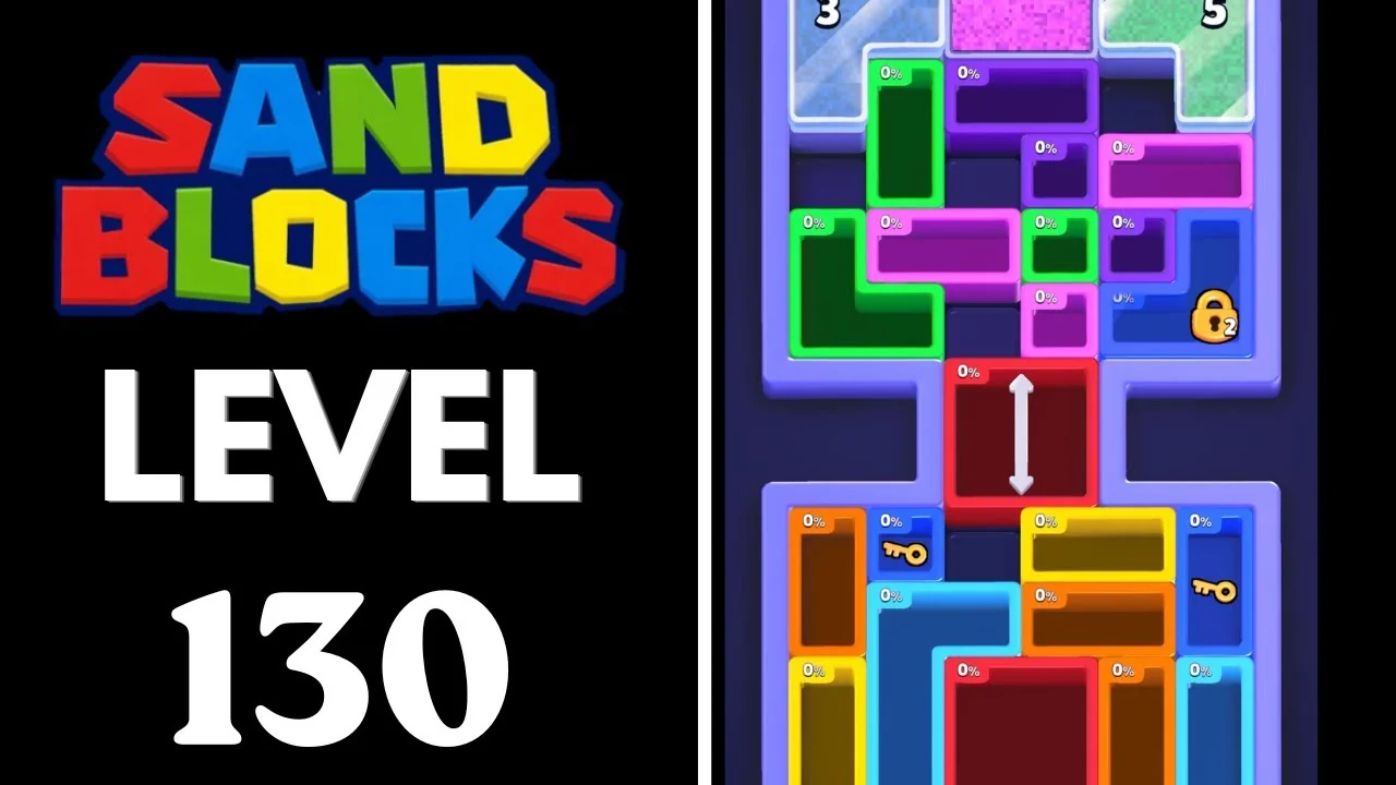 Sand Blocks Level 130 board layout