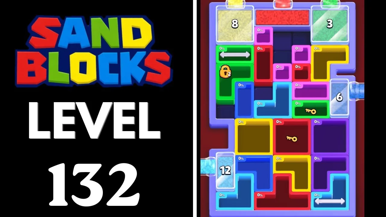 Sand Blocks Level 132 board layout