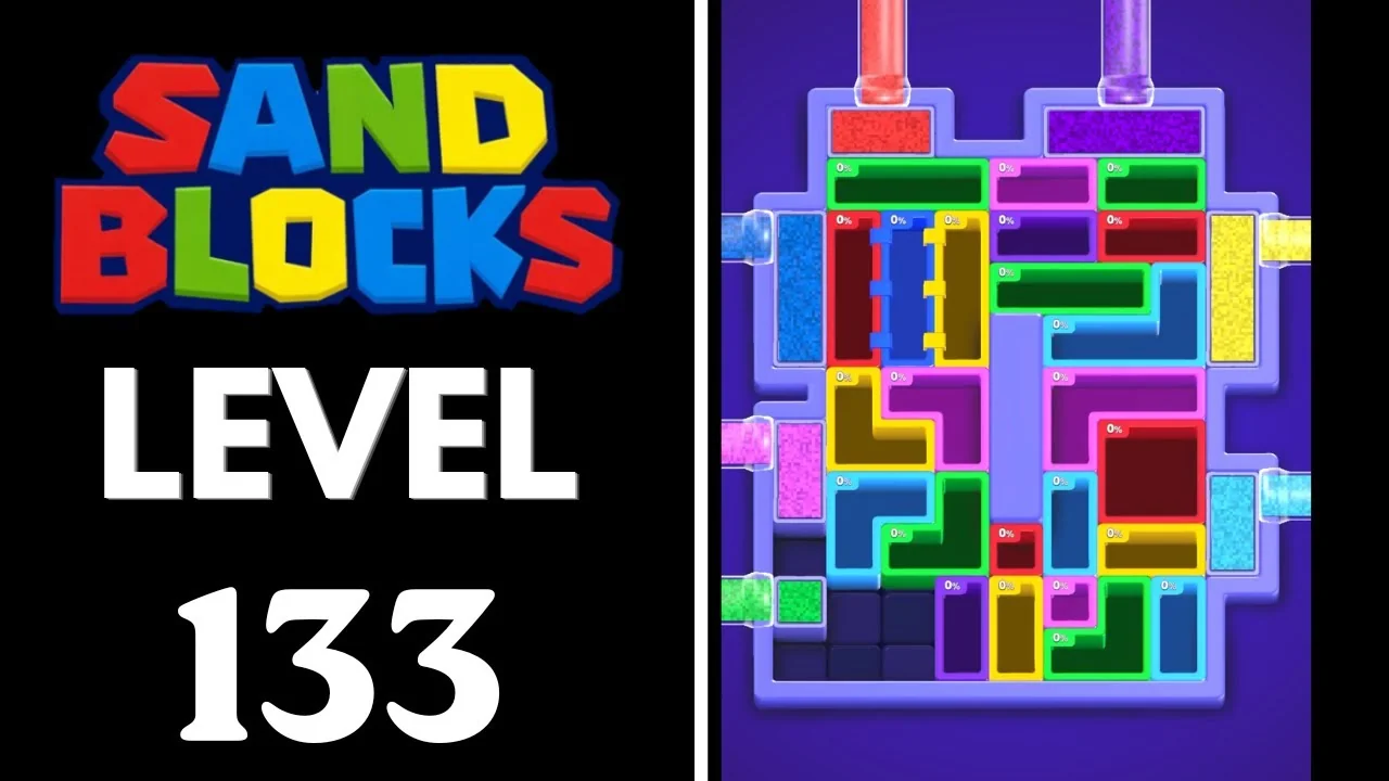 Sand Blocks Level 133 board layout