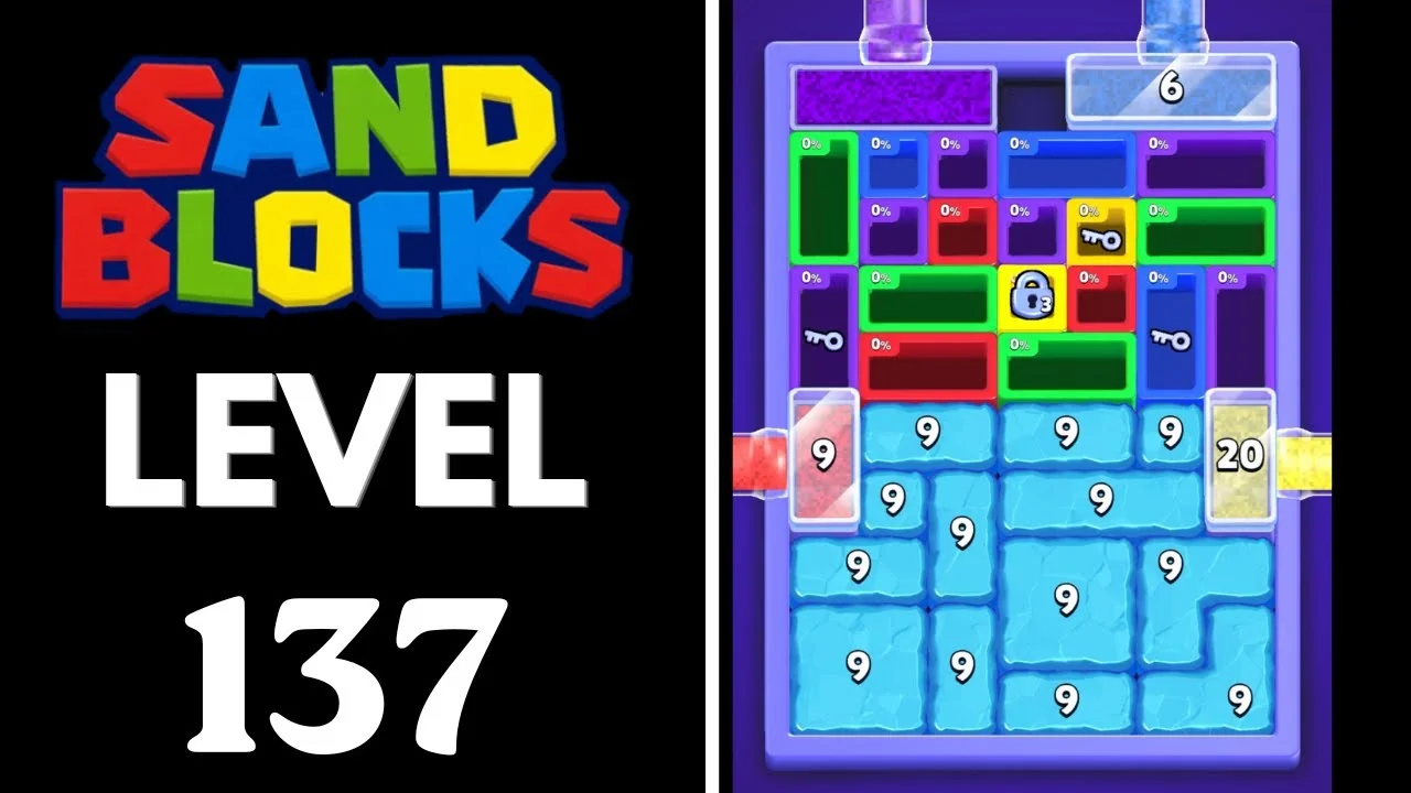 Sand Blocks Level 137 board layout