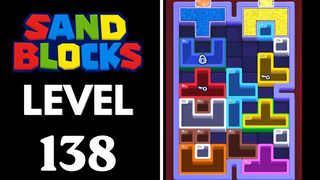 Sand Blocks Level 138 board layout