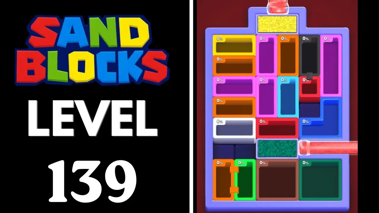 Sand Blocks Level 139 board layout